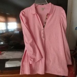 NWOT Burberry long sleeve polo sz XL